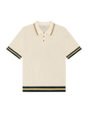 LACE KNITTED POLO EGGNOG