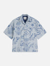 DELFTS BLAUW JAQUARD SHIRT TILES BLUE