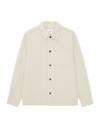 TWILL WOOL OVERSHIRT IVORY