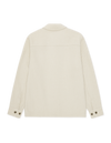 TWILL WOOL OVERSHIRT IVORY