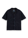 JACQUARD BUTTON KNIT SKY CAPTAIN