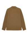 TWILL WOOL OVERSHIRT RUBBER BROWN 722