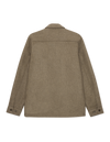 WOOL OVERSHIRT DARK SAND MELANGE