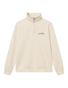  CREW 1/2 ZIP SWEAT IVORY