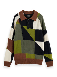  PATCHWORK LS KNIT