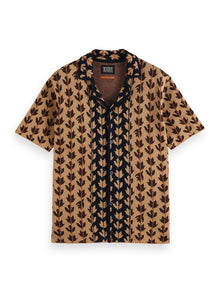  LEAF AOP SS KNIT