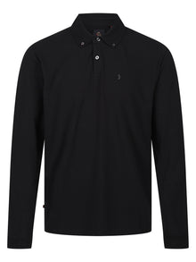  MACAU LS POLO BLACK