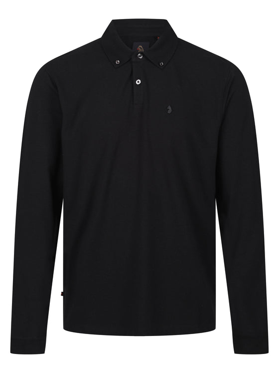 MACAU LS POLO BLACK