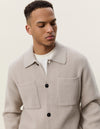 MILANO WOOL OVERSHIRT LIGHT SAND