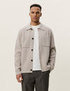 MILANO WOOL OVERSHIRT LIGHT SAND