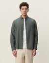 SOFT CHECK SHIRT INDIA INK BLUE 424