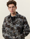 ROSE JACQUARD OVERSHIRT SAND MULTI