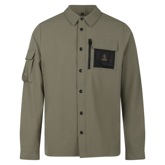HULUN STRETCH OVERSHIRT JACKET CLOVER GREEN