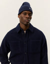 LENNON BOUCLE OVERSHIRT DARK NAVY