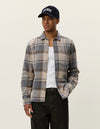 JEREMY FLANNEL CHECK SHIRT GREY (320)