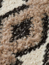 ARGYLE JACQUARD 1/2 ZIP KNIT DIAMOND EGGNOG