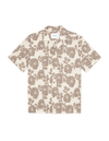LESLEY JAQUARD SS SHIRT IVORY AOP