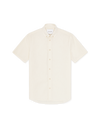 KONRAD COTTON LINEN SS SHIRT EGGNOG