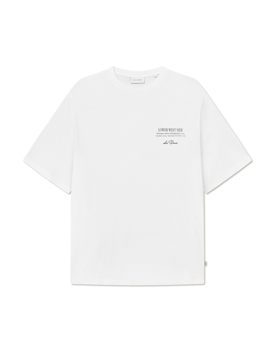 WEST SIDE BACK PRINT T-SHIRT WHITE