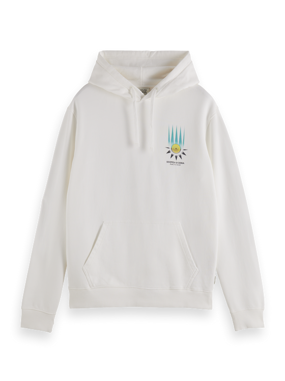 SUNSET FACE HOODIE WHITE