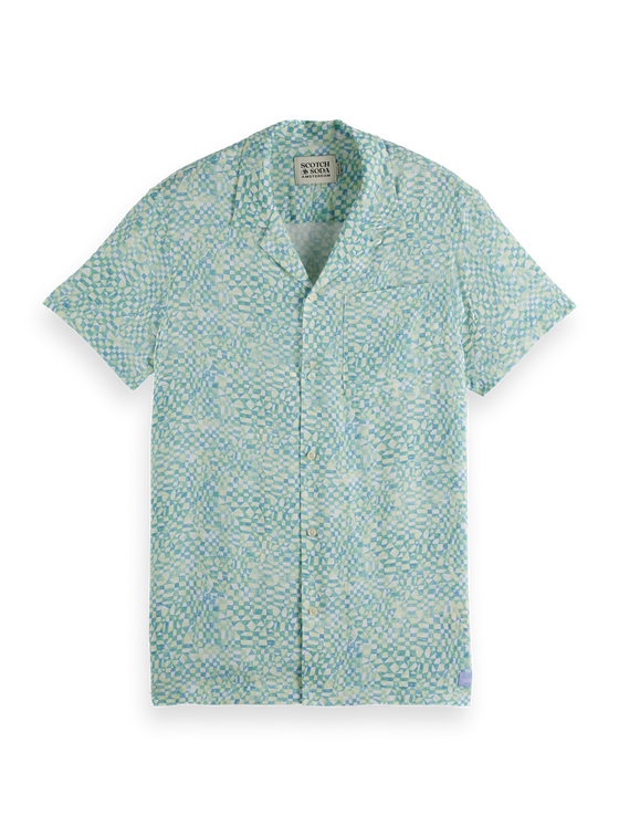 GEOMETRIC CUBAN LUNA DITSY GREEN (300)