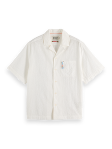  EMBROIDERED SHIRT WHITE (101)