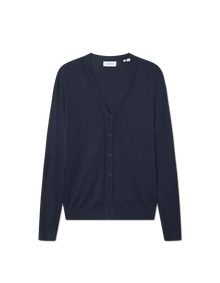  GREYSON MERINO CARDIGAN NAVY