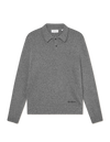 BILLY MOULINE KNIT POLO BLACK GREY (100)