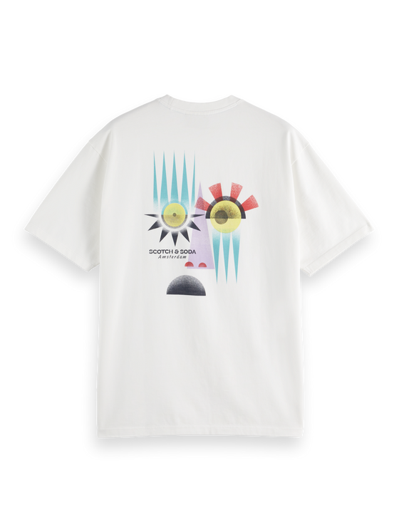 SUNSET FACE T-SHIRT WHITE (101)