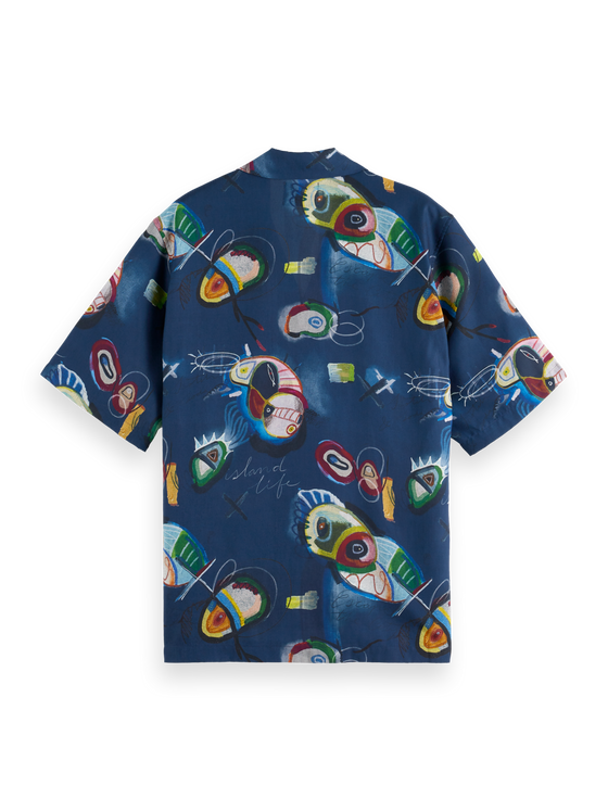 ABSTRACT ISLAND JAZZY SS SHIRT (401)