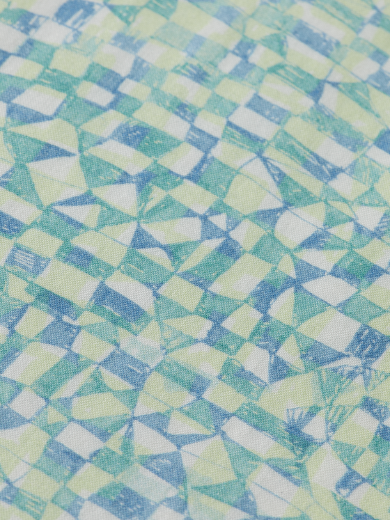 GEOMETRIC CUBAN LUNA DITSY GREEN (300)