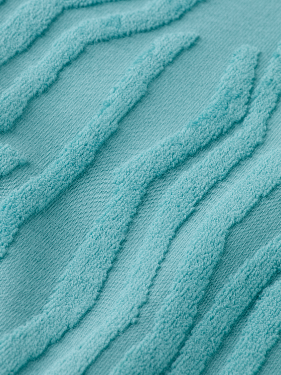 JACQUARD COTTON TERRY POLO SEA BLUE (410)