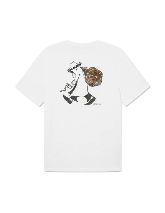 BRANDON BACK PRINT T-SHIRT WHITE