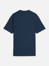 STRUCTURED JACQUARD STRIPE T-SHIRT PAGEANT BLUE