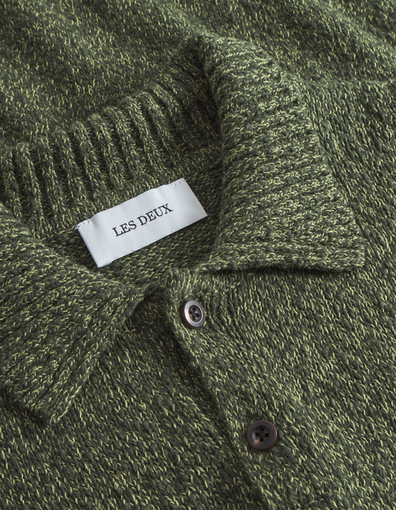 BILLY MOULINE KNIT POLO WOODBINE (536)