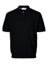 CRAN STRUCTURE ZIP POLO BLACK