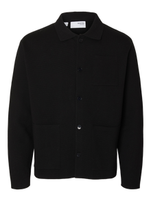  MIKE LS RELAX CARDIGAN BLACK