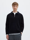 TELLER 1/2 ZIP POLO LS SKY CAPTAIN