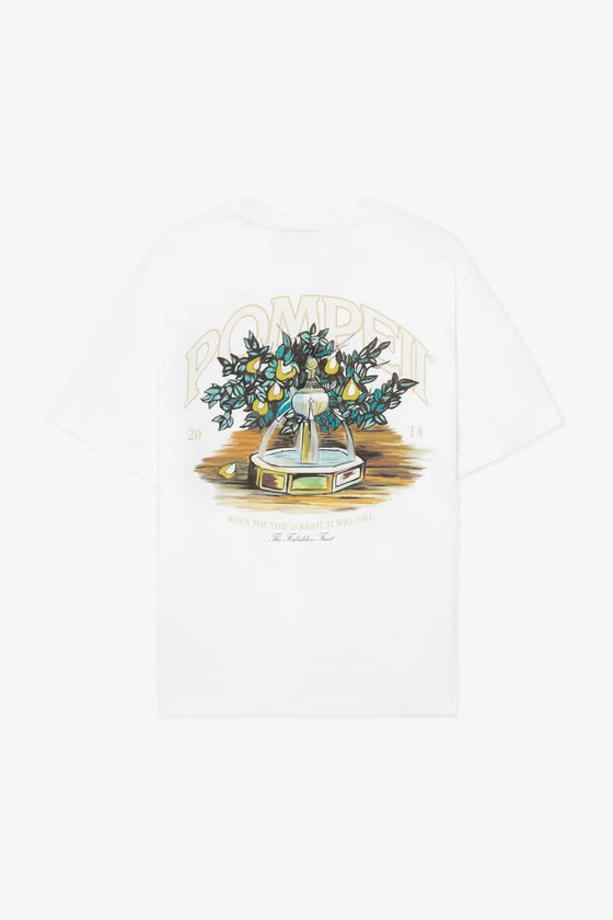 FOUNTAIN GRAPHIC PRINT T-SHIRT WHITE