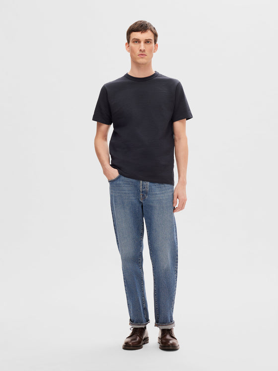 SANDER SEERSUCKER T-SHIRT SKY CAPTAIN