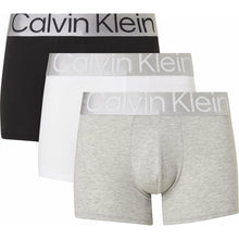  3 PACK STEEL COTTON TRUNK - BLACK / WHITE / GREY MPI