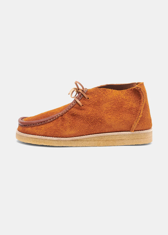 TORRES CREPE SOLE LEATHER/REVERSE CHUKKA BOOT CHESTNUT