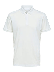  FAVE ZIP COLLAR S/S POLO CLOUD DANCER