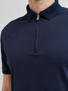 FAVE ZIP COLLAR S/S POLO SKY CAPTAIN