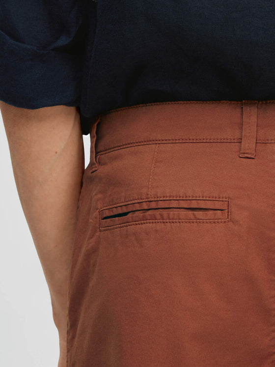 COMFORT FIT FLEX TAILORED SHORTS BAKED CLAY