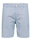 DUNE WOVEN DETAIL TAILORED SHORTS ENSIGN BLUE