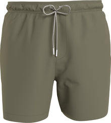  TAPED SIDE MID LENGTH DRAWSTRING SWIM SHORTS DELTA GREEN 0810