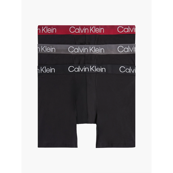 3 PACK MODERN STRUCTURE BOXER BRIEF - REBELLIOUS RED / GREY / BLACK UWA