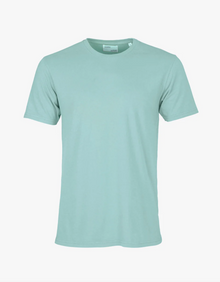  CLASSIC ORGANIC CREW NECK T-SHIRT TEAL BLUE