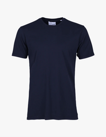  CLASSIC ORGANIC CREW NECK T-SHIRT NAVY BLUE